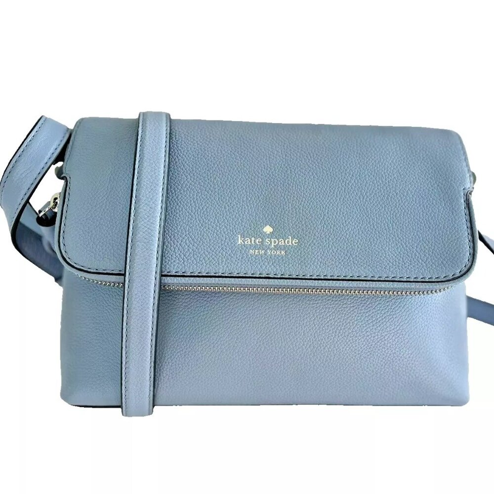 Kate Spade Blue Chester Street Annalise Crossbody Purse Handbag Pocketbook, NEW - Picture 3 of 14